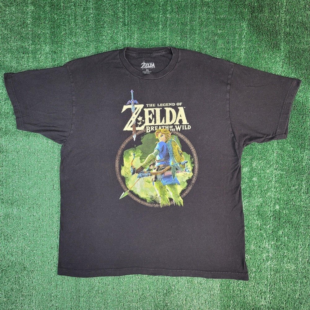 The Legend of Zelda Breath Of The Wild Adult Unisex XL Black Nintendo Shirt - Picture 2 of 7